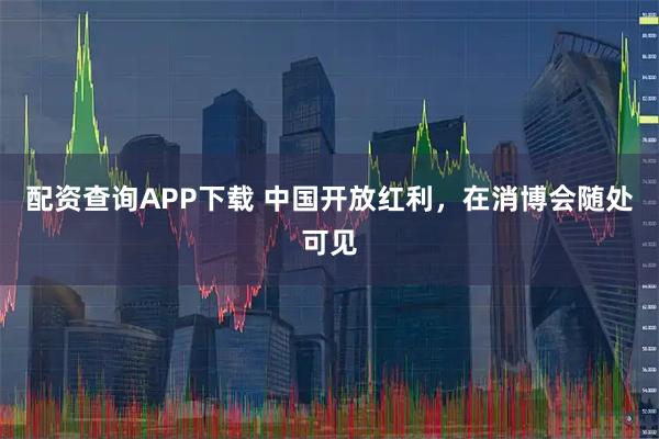 配资查询APP下载 中国开放红利，在消博会随处可见